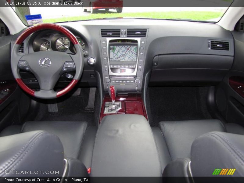 Obsidian Black / Black 2010 Lexus GS 350