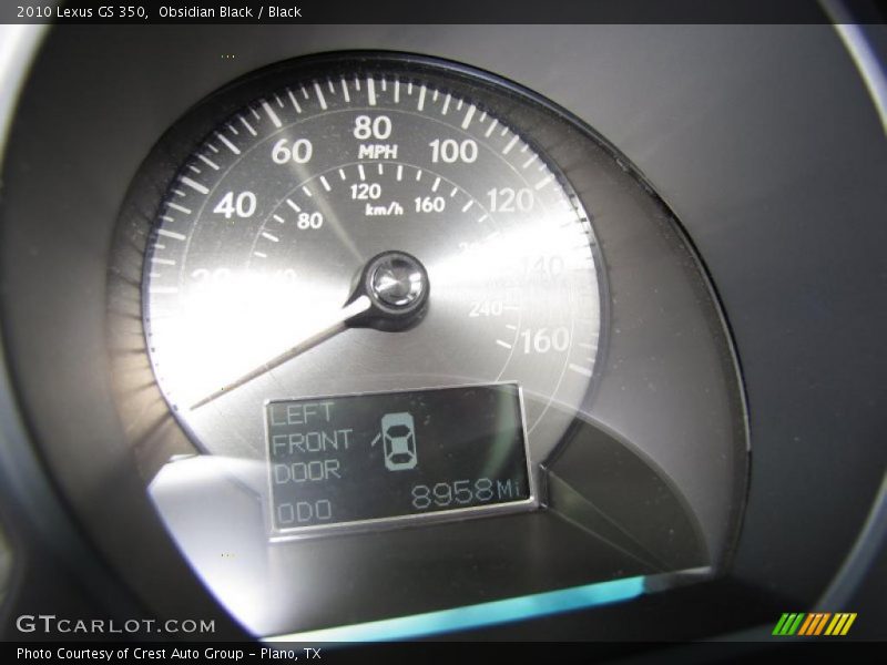 Obsidian Black / Black 2010 Lexus GS 350
