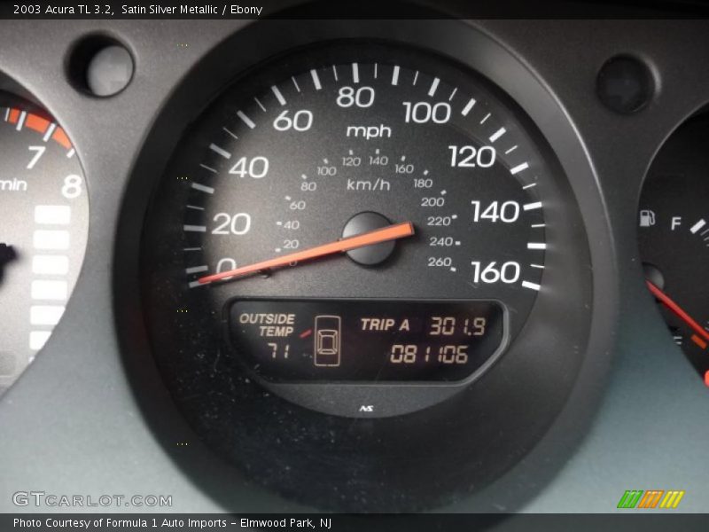 Satin Silver Metallic / Ebony 2003 Acura TL 3.2