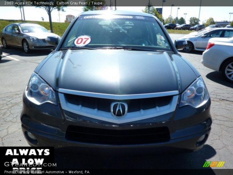 Carbon Gray Pearl / Taupe 2007 Acura RDX Technology