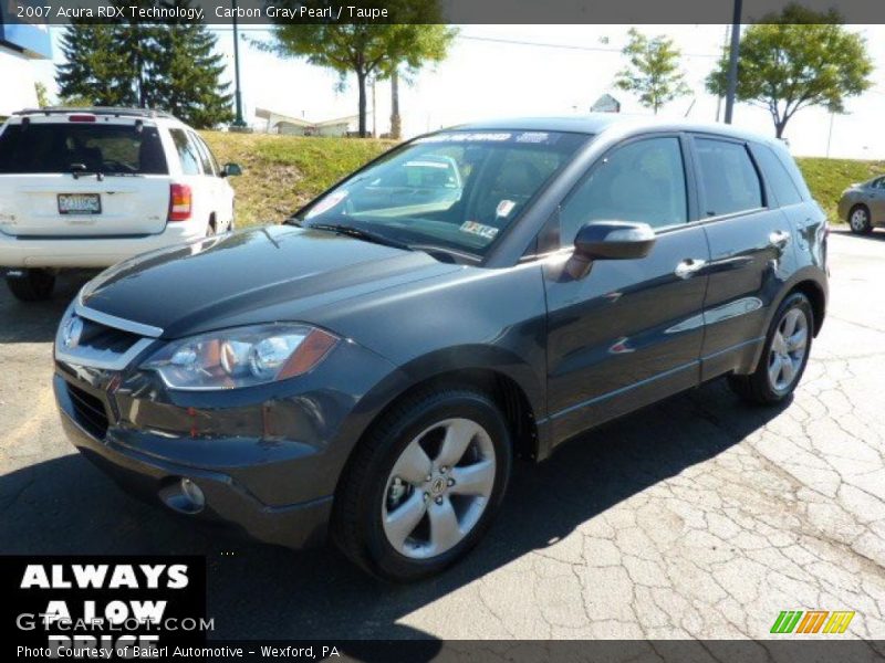 Carbon Gray Pearl / Taupe 2007 Acura RDX Technology
