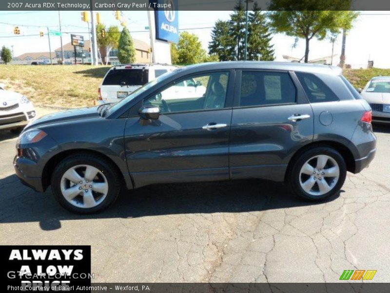 Carbon Gray Pearl / Taupe 2007 Acura RDX Technology