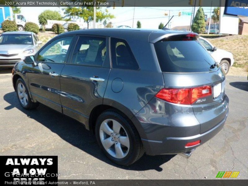 Carbon Gray Pearl / Taupe 2007 Acura RDX Technology