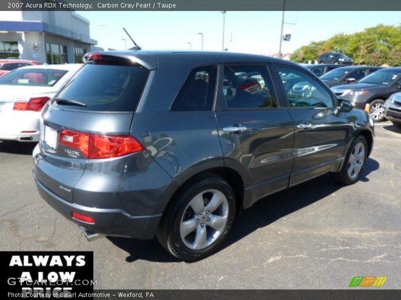 Carbon Gray Pearl / Taupe 2007 Acura RDX Technology