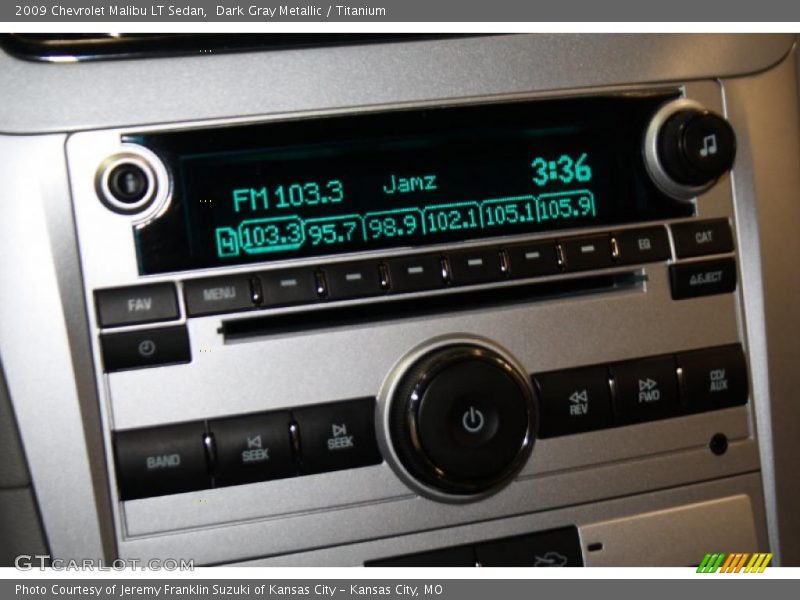 Dark Gray Metallic / Titanium 2009 Chevrolet Malibu LT Sedan