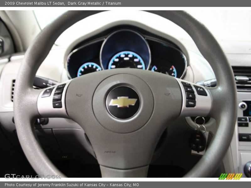 Dark Gray Metallic / Titanium 2009 Chevrolet Malibu LT Sedan