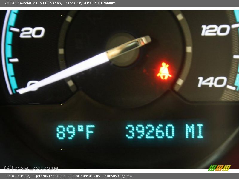 Dark Gray Metallic / Titanium 2009 Chevrolet Malibu LT Sedan