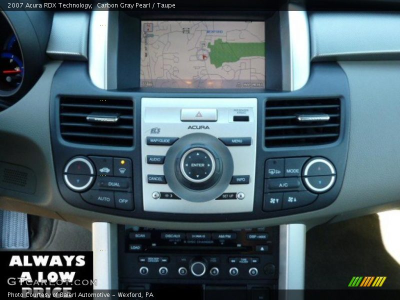Carbon Gray Pearl / Taupe 2007 Acura RDX Technology