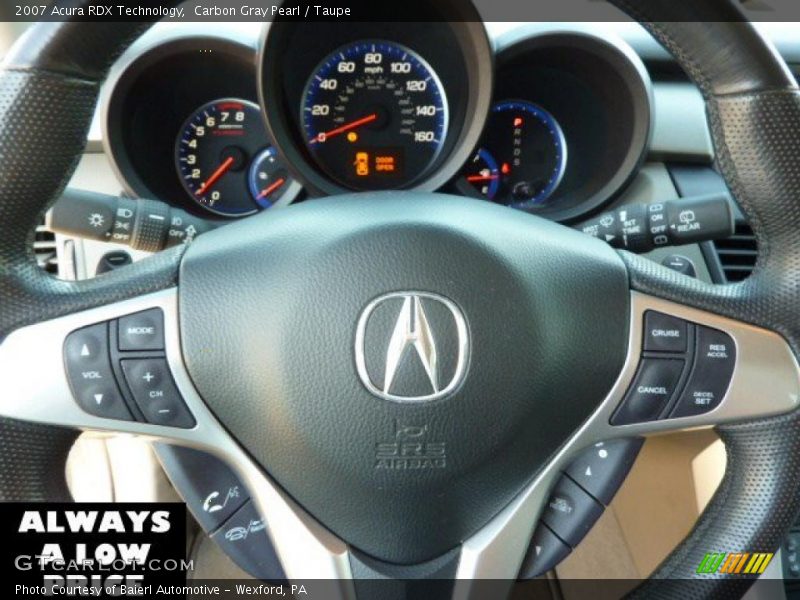 Carbon Gray Pearl / Taupe 2007 Acura RDX Technology