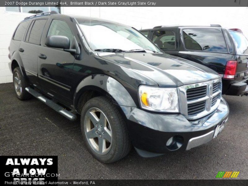 Brilliant Black / Dark Slate Gray/Light Slate Gray 2007 Dodge Durango Limited 4x4