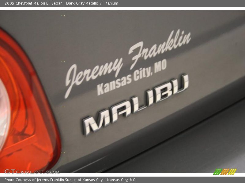 Dark Gray Metallic / Titanium 2009 Chevrolet Malibu LT Sedan
