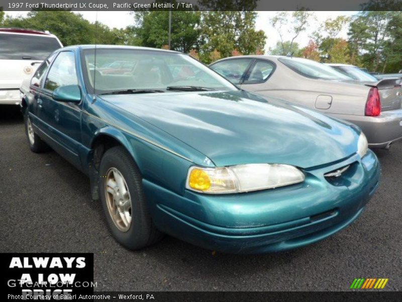 Pacific Green Metallic / Tan 1997 Ford Thunderbird LX Coupe