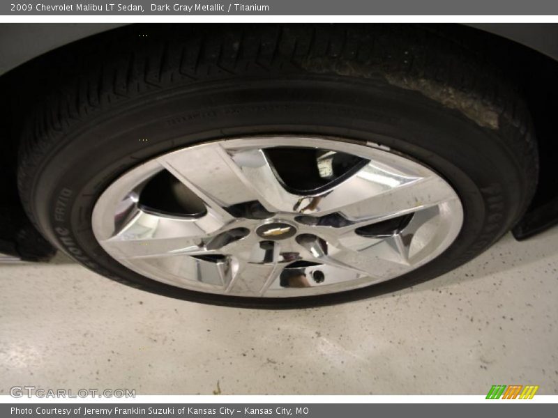 Dark Gray Metallic / Titanium 2009 Chevrolet Malibu LT Sedan