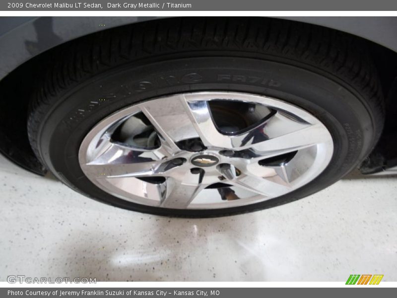 Dark Gray Metallic / Titanium 2009 Chevrolet Malibu LT Sedan