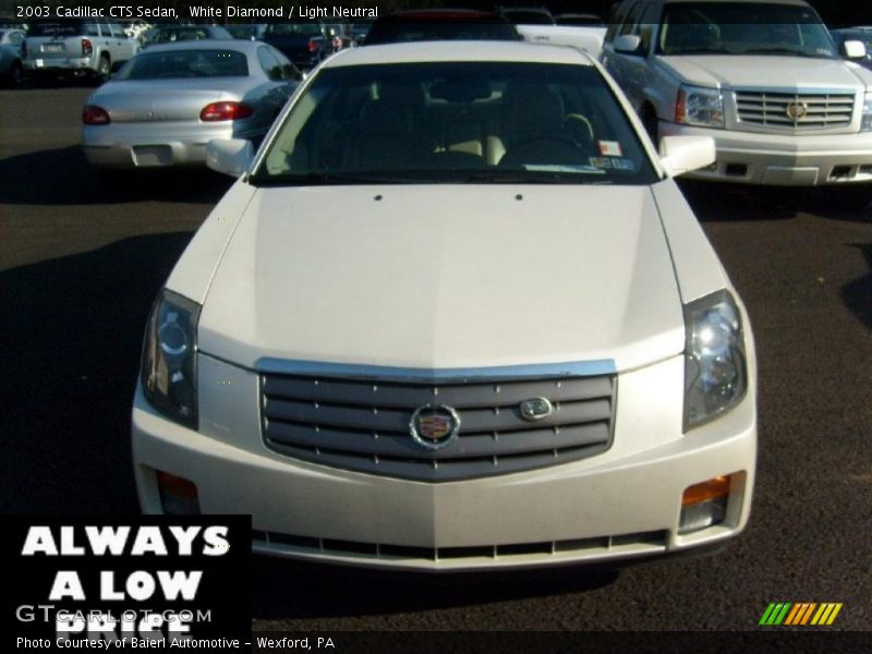 White Diamond / Light Neutral 2003 Cadillac CTS Sedan