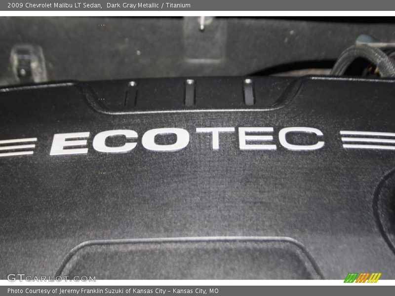 Dark Gray Metallic / Titanium 2009 Chevrolet Malibu LT Sedan