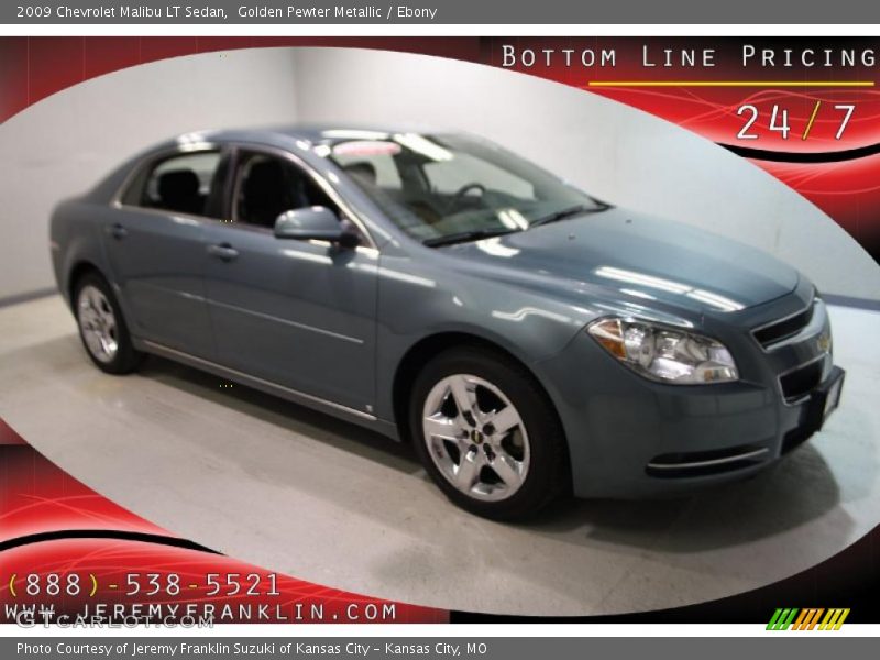 Golden Pewter Metallic / Ebony 2009 Chevrolet Malibu LT Sedan