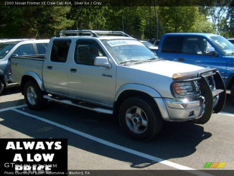 Silver Ice / Gray 2000 Nissan Frontier XE Crew Cab 4x4