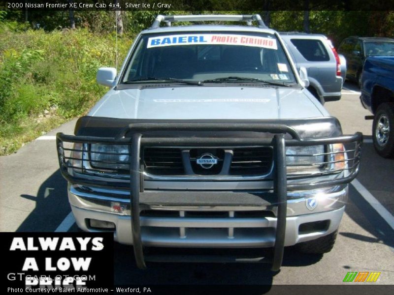 Silver Ice / Gray 2000 Nissan Frontier XE Crew Cab 4x4