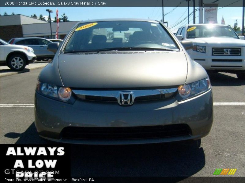 Galaxy Gray Metallic / Gray 2008 Honda Civic LX Sedan
