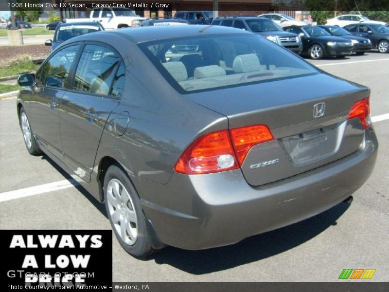 Galaxy Gray Metallic / Gray 2008 Honda Civic LX Sedan