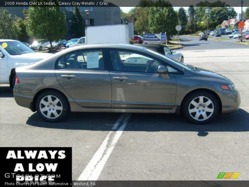 Galaxy Gray Metallic / Gray 2008 Honda Civic LX Sedan