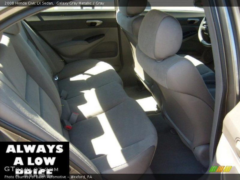 Galaxy Gray Metallic / Gray 2008 Honda Civic LX Sedan