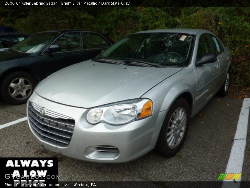 Bright Silver Metallic / Dark Slate Gray 2006 Chrysler Sebring Sedan