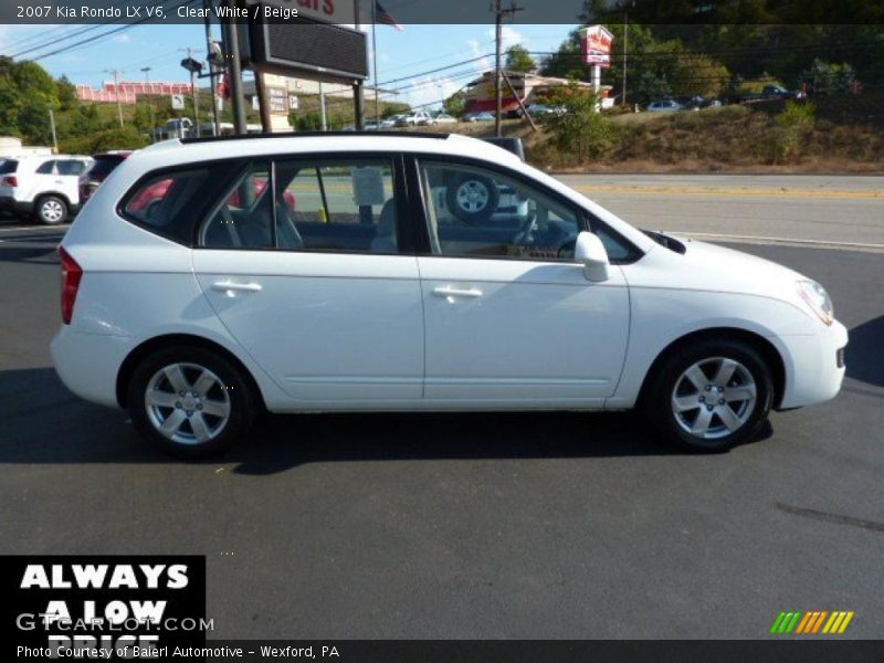 Clear White / Beige 2007 Kia Rondo LX V6