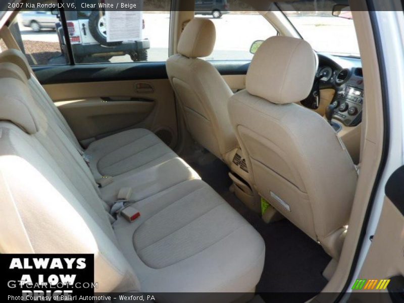 Clear White / Beige 2007 Kia Rondo LX V6