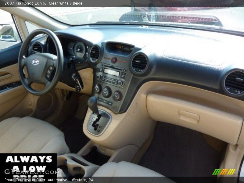 Clear White / Beige 2007 Kia Rondo LX V6