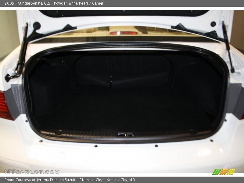 Powder White Pearl / Camel 2009 Hyundai Sonata GLS