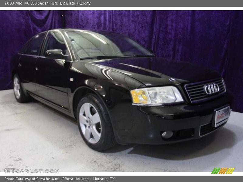 Brilliant Black / Ebony 2003 Audi A6 3.0 Sedan