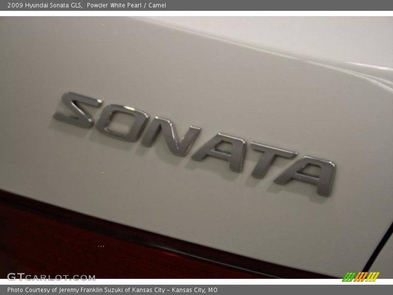 Powder White Pearl / Camel 2009 Hyundai Sonata GLS
