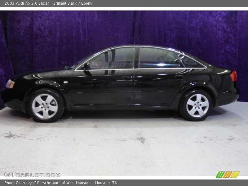 Brilliant Black / Ebony 2003 Audi A6 3.0 Sedan