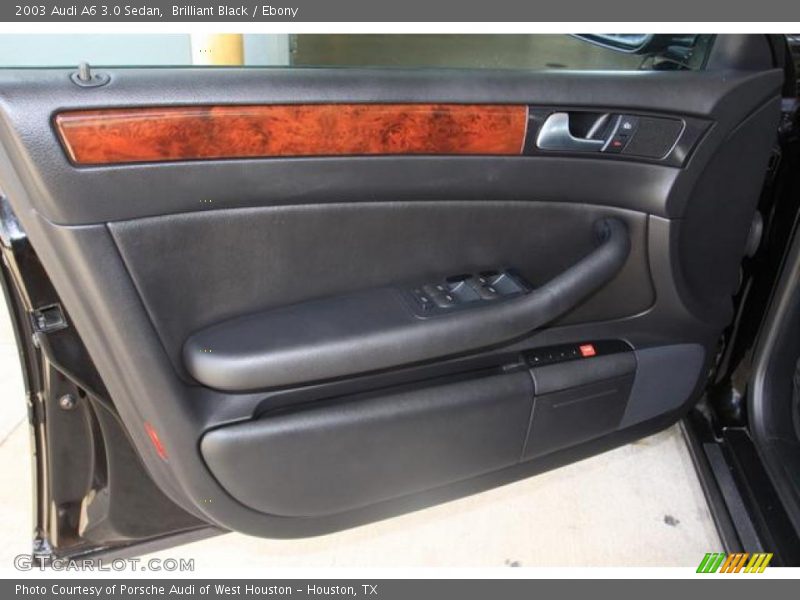 Brilliant Black / Ebony 2003 Audi A6 3.0 Sedan