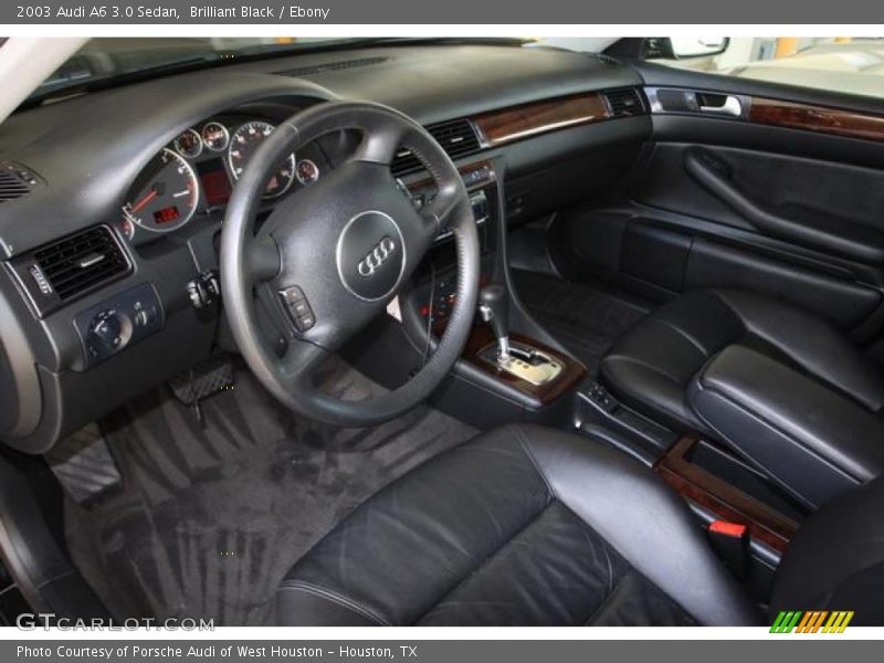 Brilliant Black / Ebony 2003 Audi A6 3.0 Sedan
