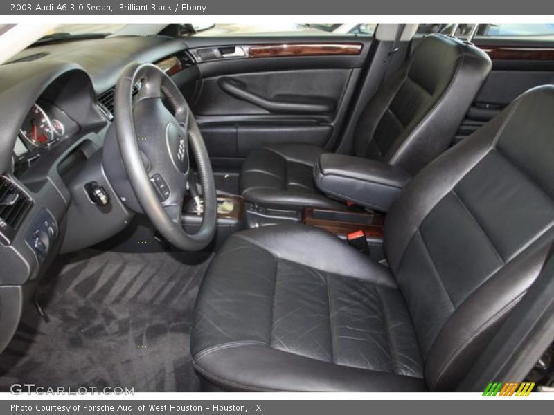 Brilliant Black / Ebony 2003 Audi A6 3.0 Sedan