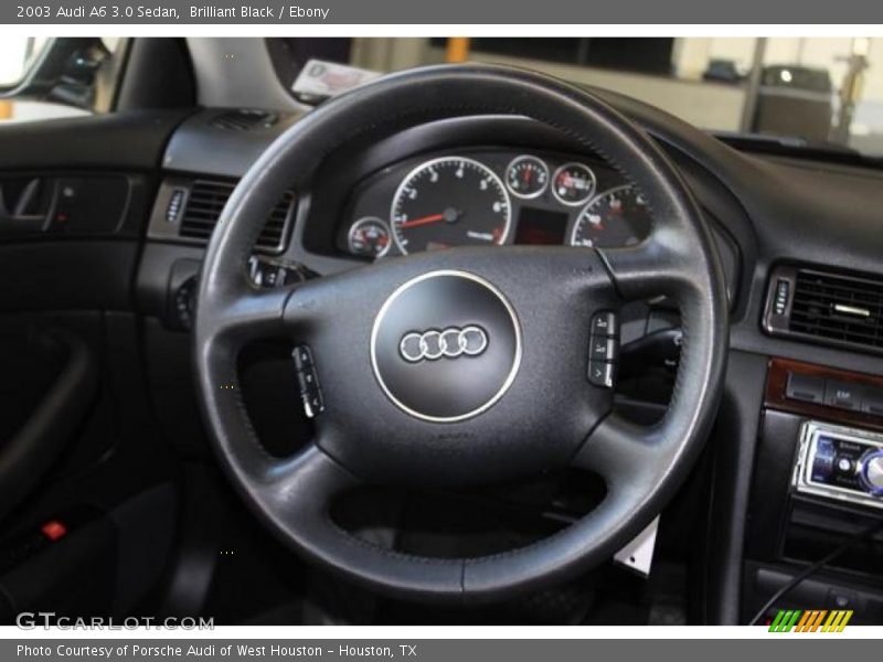 Brilliant Black / Ebony 2003 Audi A6 3.0 Sedan