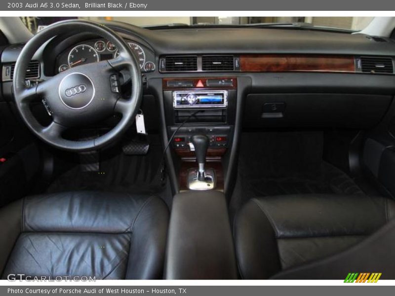 Brilliant Black / Ebony 2003 Audi A6 3.0 Sedan