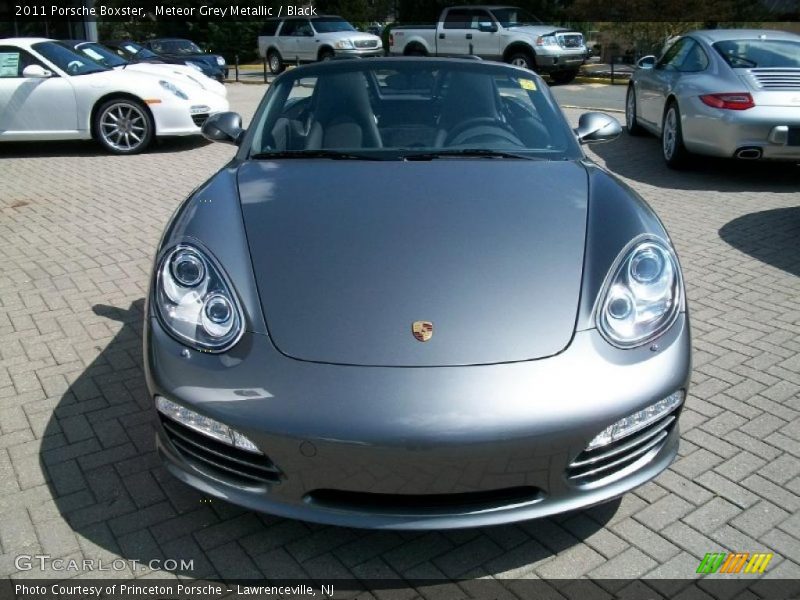 Meteor Grey Metallic / Black 2011 Porsche Boxster