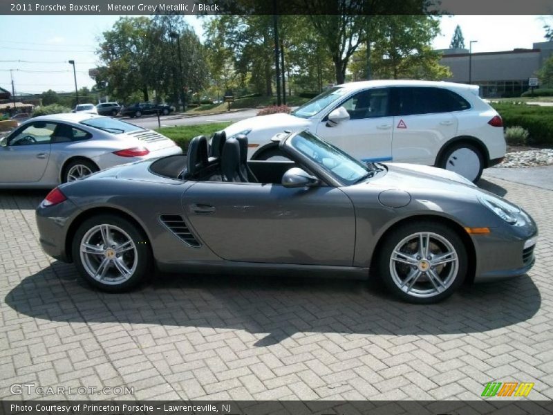 Meteor Grey Metallic / Black 2011 Porsche Boxster