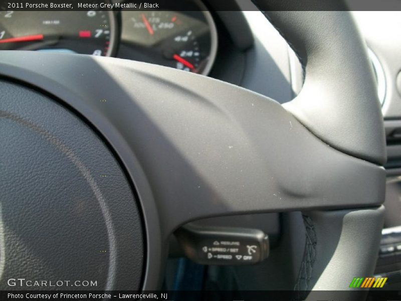 Meteor Grey Metallic / Black 2011 Porsche Boxster