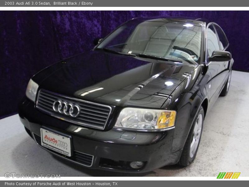 Brilliant Black / Ebony 2003 Audi A6 3.0 Sedan