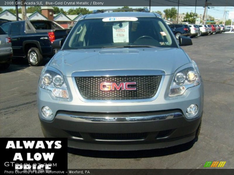 Blue-Gold Crystal Metallic / Ebony 2008 GMC Acadia SLE