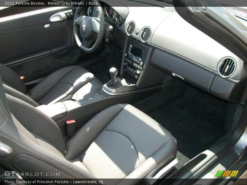 Meteor Grey Metallic / Black 2011 Porsche Boxster