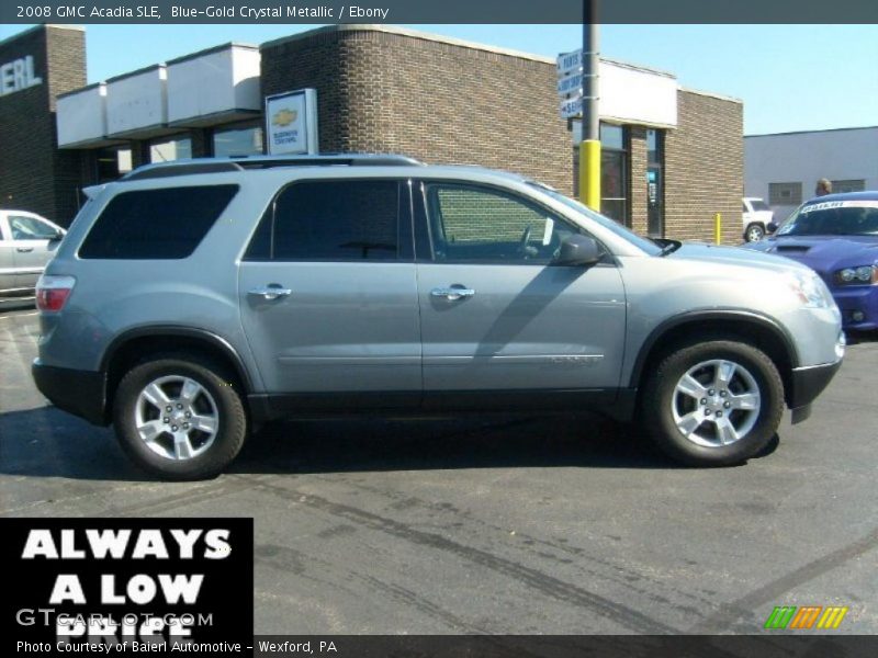 Blue-Gold Crystal Metallic / Ebony 2008 GMC Acadia SLE
