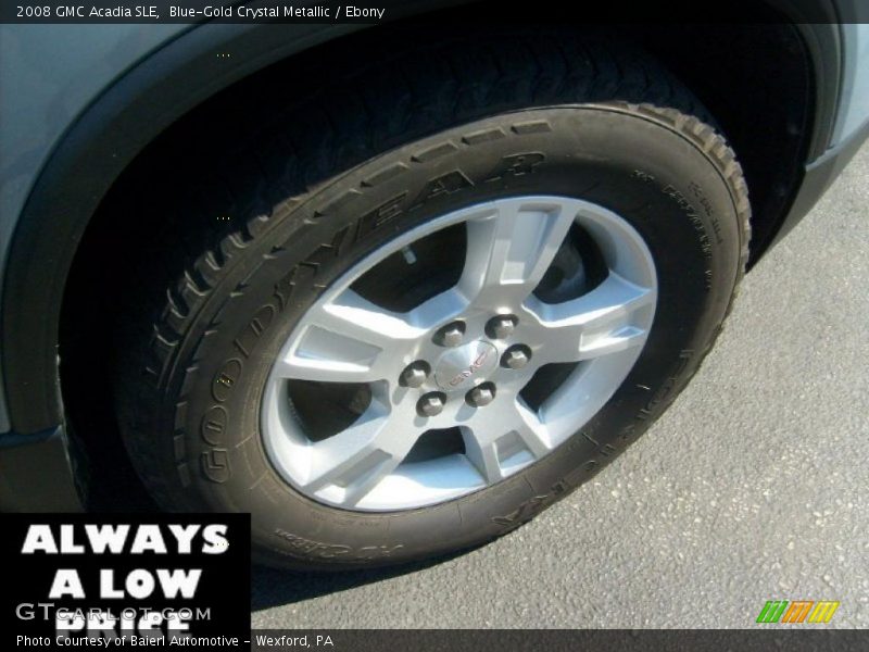 Blue-Gold Crystal Metallic / Ebony 2008 GMC Acadia SLE