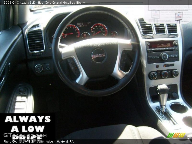 Blue-Gold Crystal Metallic / Ebony 2008 GMC Acadia SLE