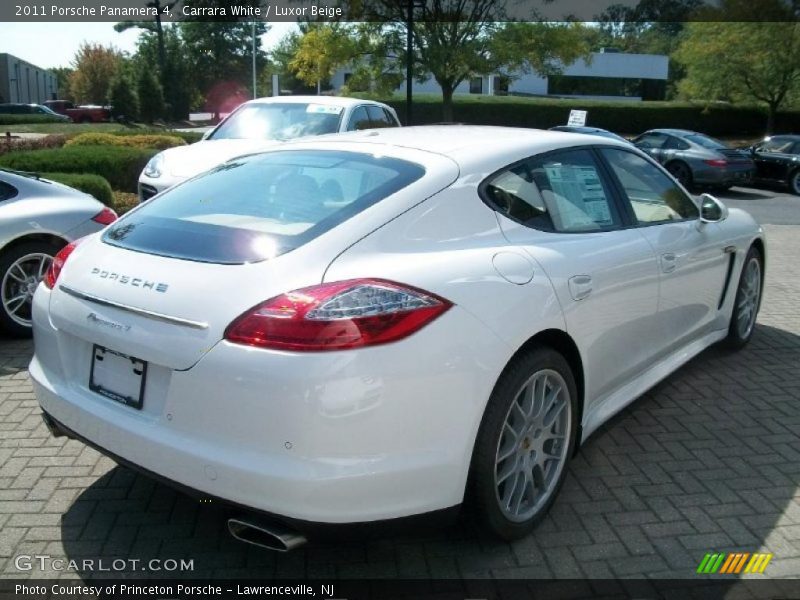 Carrara White / Luxor Beige 2011 Porsche Panamera 4